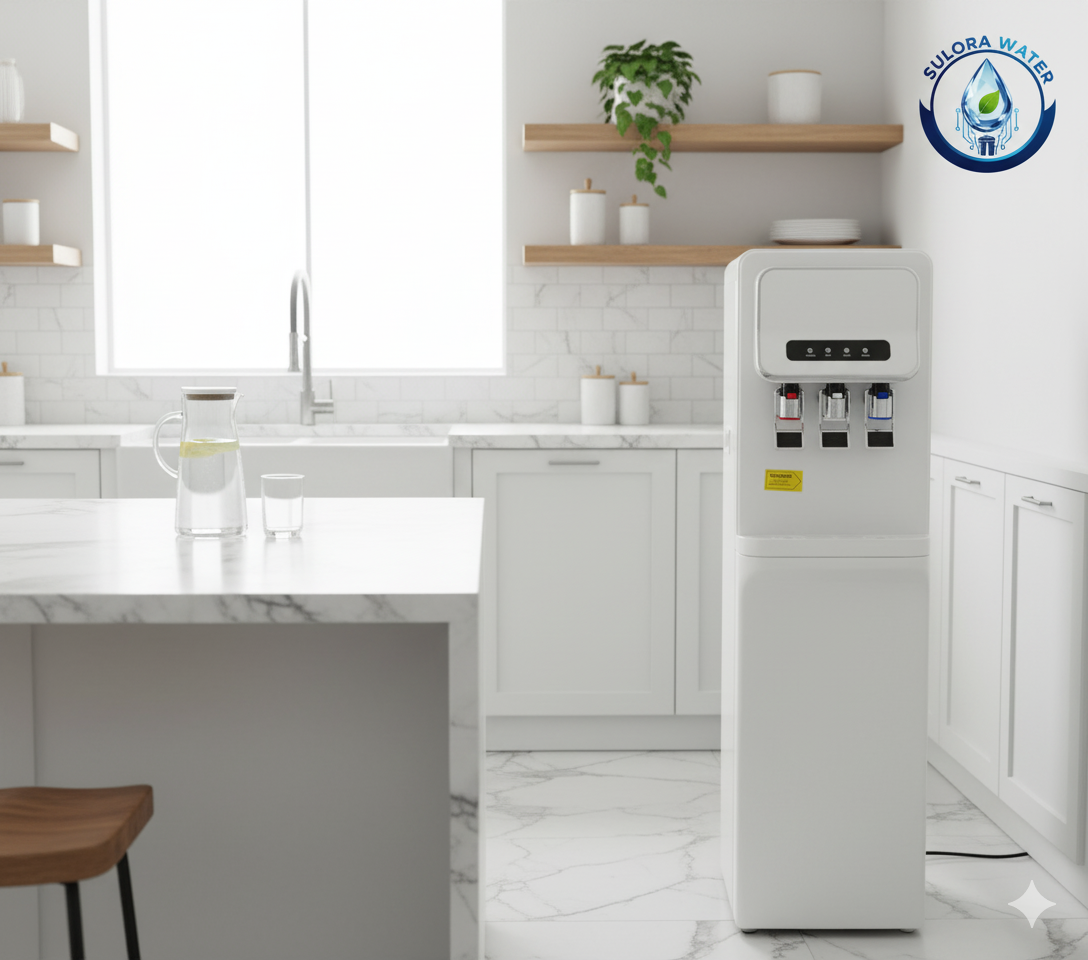 SX-1500 Black- White Sıcak-Normal-Soğuk Arıtmalı Su Sebili