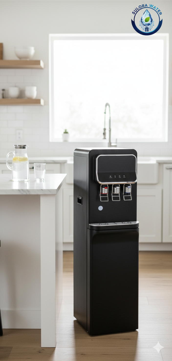 SX-1500 Black- White Sıcak-Normal-Soğuk Arıtmalı Su Sebili